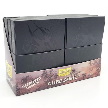 Grizzly Fitness Cube Shell Card Deck Box, Shadow Black - 8 Piece BE3295325